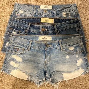 2 Pair of Hollister Size 5 Jean Shorts